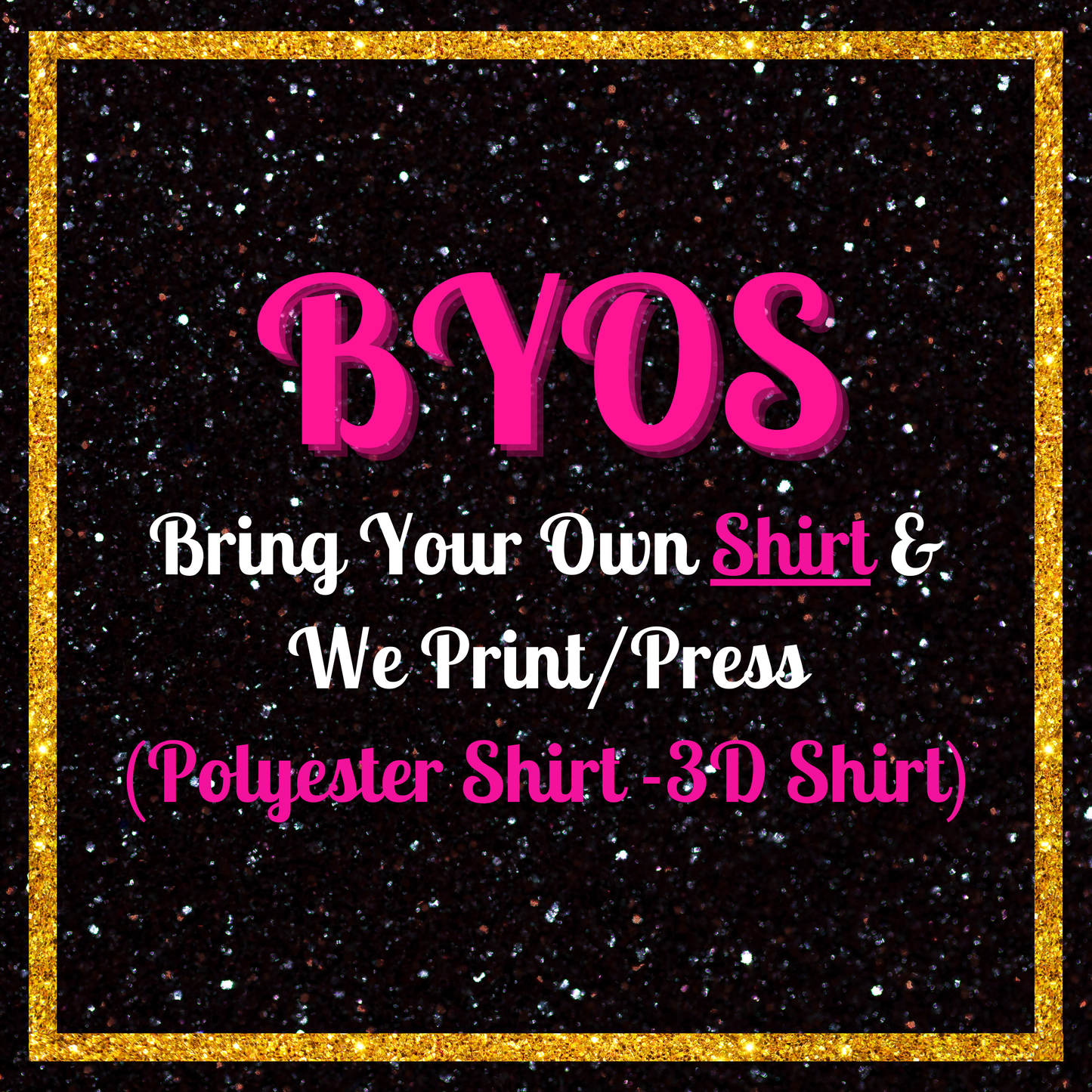 Bring Your Own Shirt (3D Shirt)